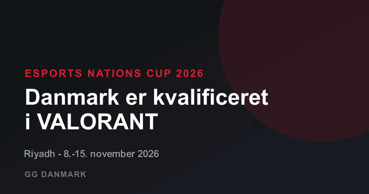 Danmark kvalificeret til Esports Nations Cup - spiller med om stor millionpræmie i Riyadh